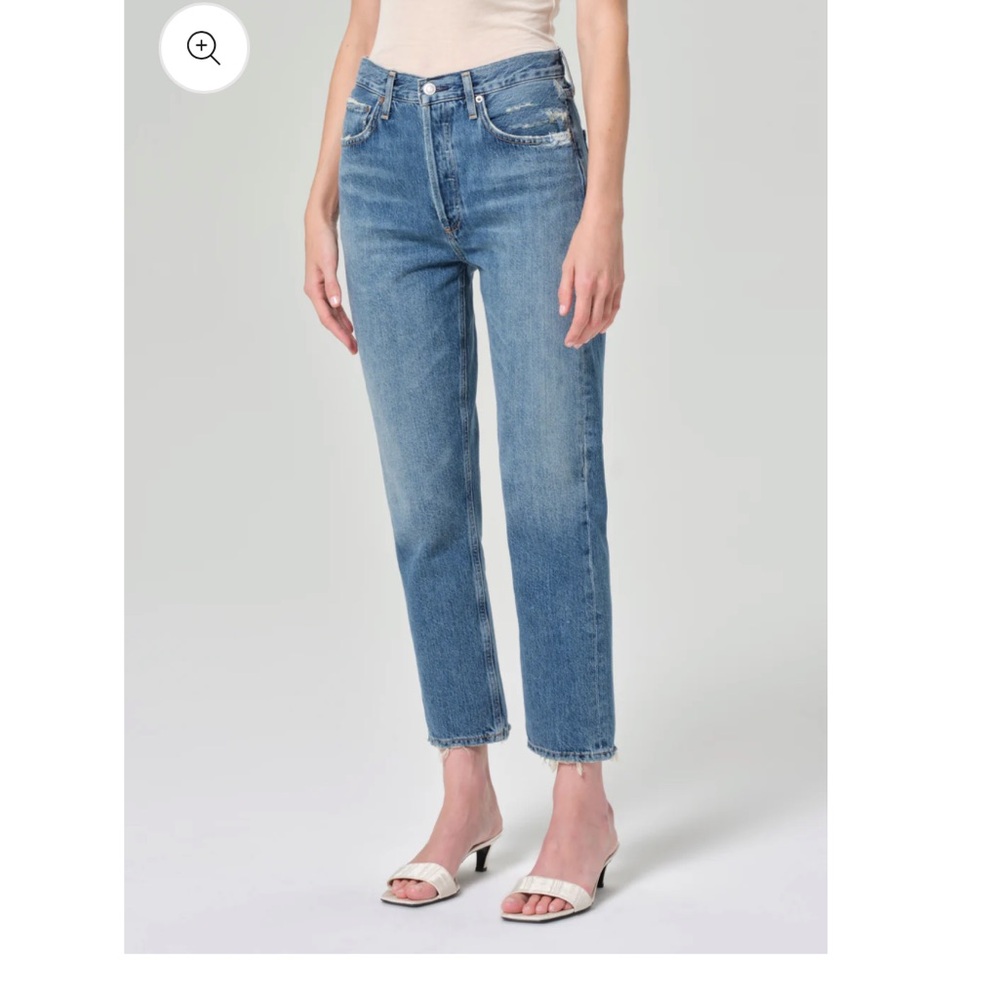 Riley High Rise Straight Crop AGOLDE jeans - Picture 4 of 7